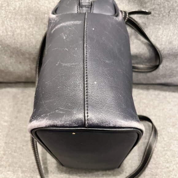 Celine Leather Soft Cube Crossbody Bag Navy and Black - Picture 13 of 14